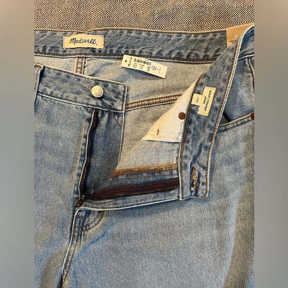 NWT Madewell Baggy Straight Jeans Size 14W - Picture 6 of 13